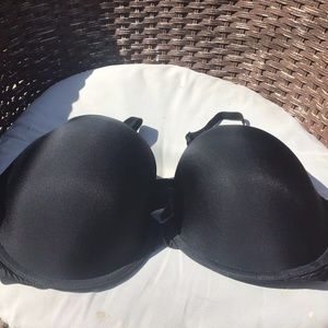 Victoria's Secret Lined Demi Bra Black Under Wire